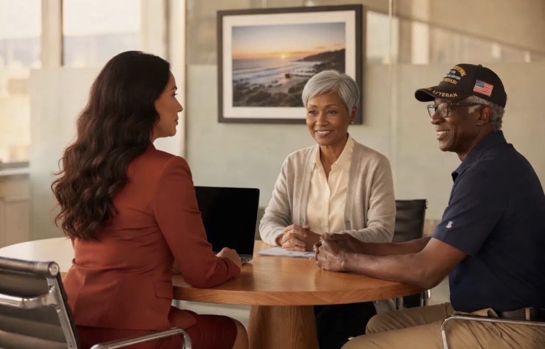 Tena Wells consulting with a family about senior living transition options in Kettering, Ohio