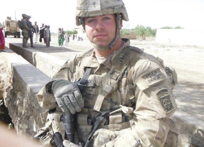 Dylan Wells, U.S. Army veteran, 82nd Airborne Division, on deployment in Afghanistan